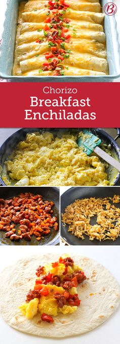 Chorizo Breakfast Enchiladas