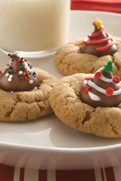 Christmas Peanut Butter Blossoms