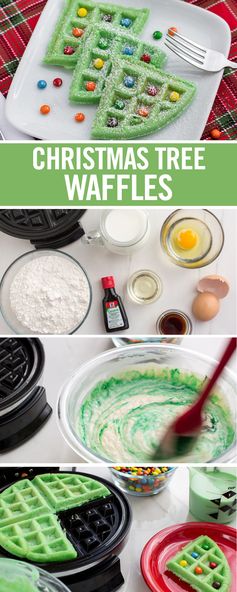 Christmas Tree Waffles