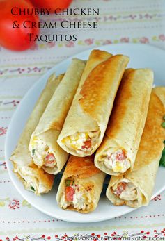 Chubby Chicken and Cream Cheese Taquitos