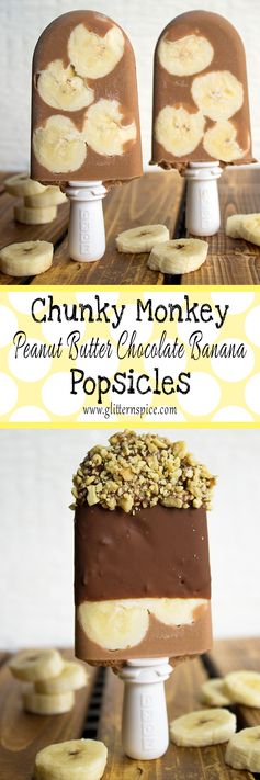 Chunky Monkey Popsicles