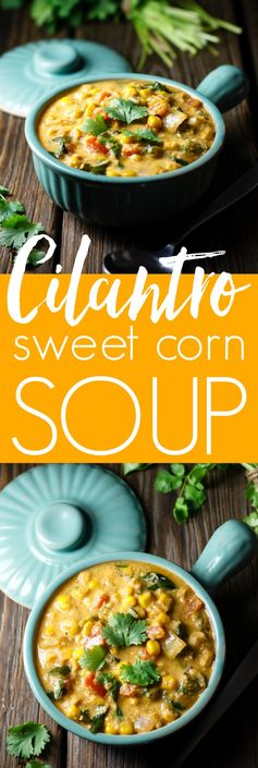 Cilantro and Sweet Corn Soup