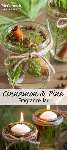 Cinnamon and Pine Fragrance Jar