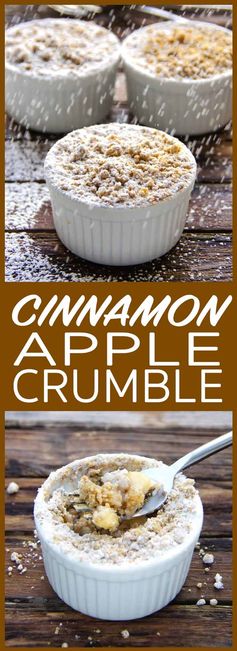 Cinnamon apple crumble (gluten free