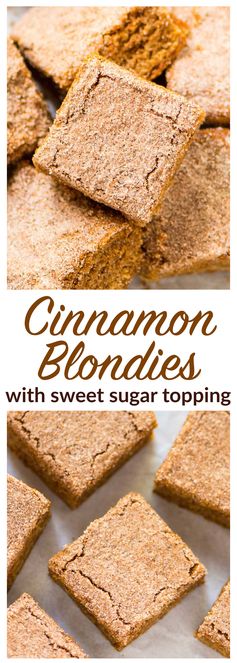 Cinnamon Blondies