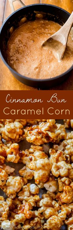 Cinnamon Bun Caramel Corn