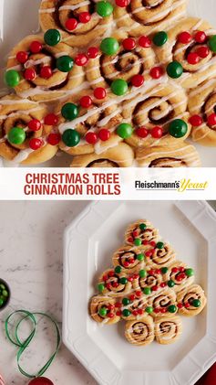 Cinnamon Roll Christmas Trees