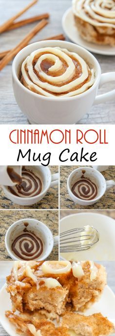 Cinnamon Roll Mug Cake