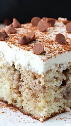 Cinnamon Roll Poke Cake