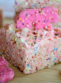 Circus Animal Cookie Rice Krispie Treats