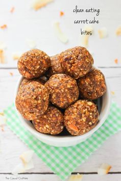 Clean Eating Carrot Cake Bites