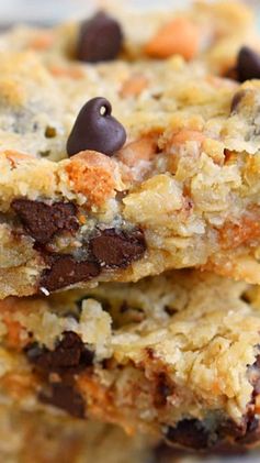 Coconut Butterscotch Chocolate Chip Gooey Bars