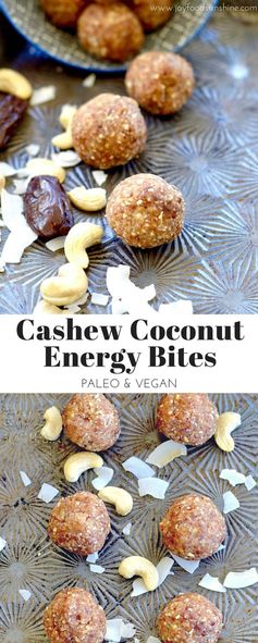 Coconut Cashew Energy Bites