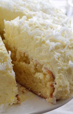 Coconut Cream Cake with Coconut Cream Frosting