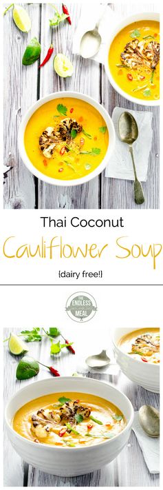 Coconut Curried Cauliflower Soup