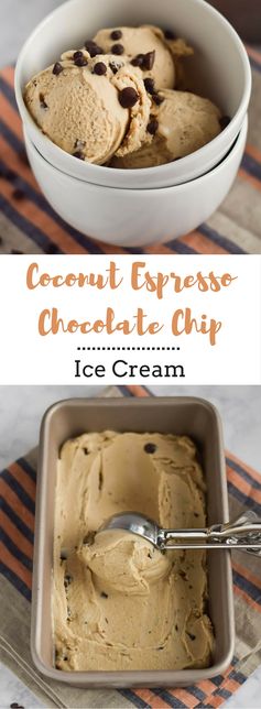 Coconut Espresso Chocolate Chip Ice Cream