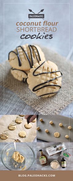 Coconut Flour Paleo Shortbread Cookies