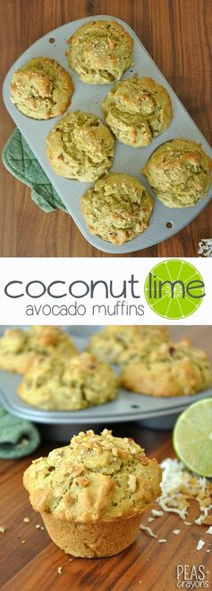 Coconut-Lime Avocado Muffins