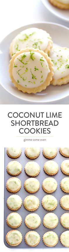 Coconut Lime Shortbread Cookies