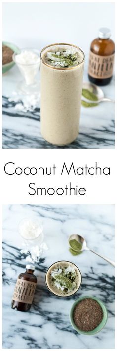 Coconut Matcha Smoothie + Vitamix Giveaway