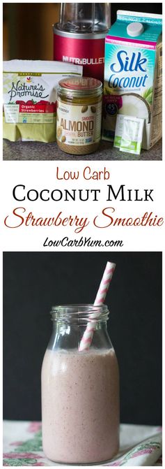 Coconut Milk Strawberry Smoothie