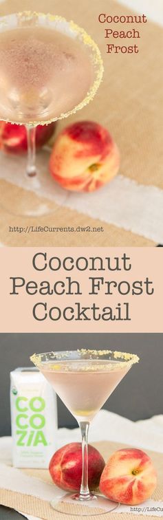 Coconut Peach Frost Cocktail