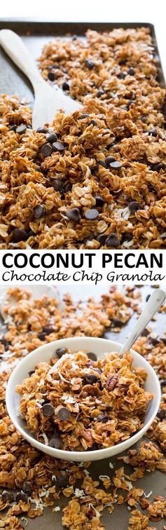 Coconut Pecan Chocolate Chip Granola