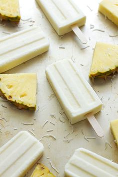 Coconut Pineapple Yogurt Pops