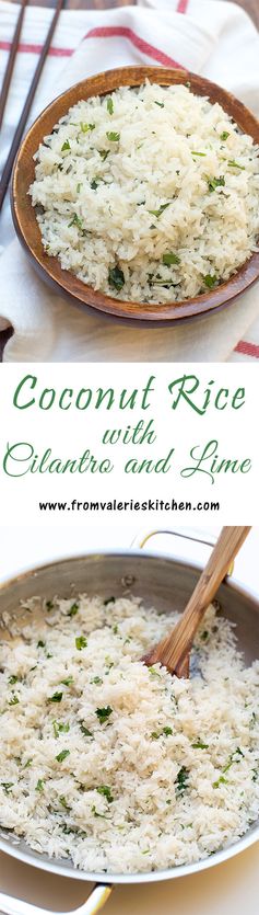 Coconut Rice with Cilantro and Lime