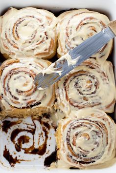 Coffee Cinnamon Rolls with Coffee Cream Cheese Frosting