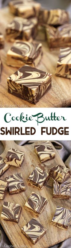 Cookie Butter Swirled Fudge