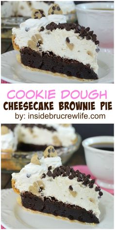 Cookie Dough Cheesecake Brownie Pie