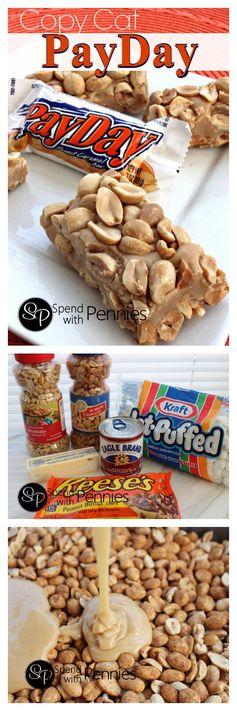 Copy Cat PayDay Candy Bars