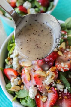 Copycat Cafe Zupas Poppyseed Dressing and Spinach Bleu Cheese Salad