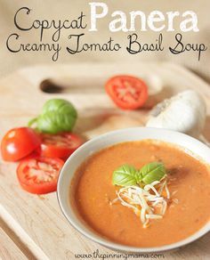 Copycat Panera Creamy Tomato Basil Soup