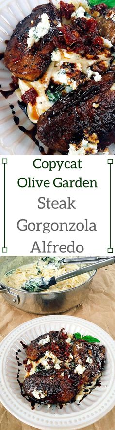 Copycat Steak Gorgonzola Alfredo