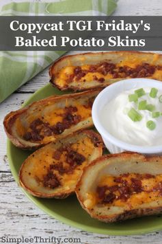 Copycat TGI Friday's Baked Potato Skins