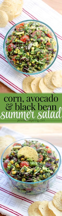 Corn, Avocado, & Black Bean Summer Salad