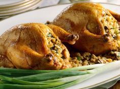 Cornish Game Hens with Stuffing