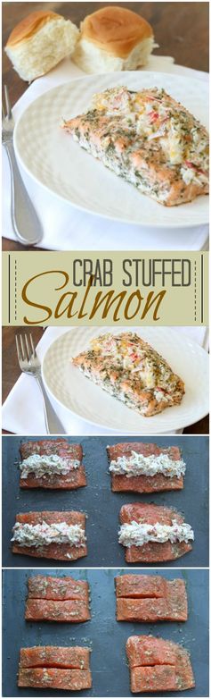 Crab Stuffed Salmon