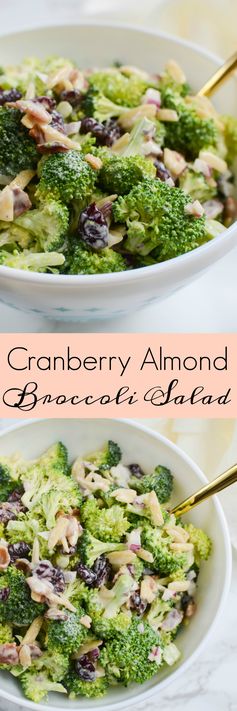 Cranberry Almond Broccoli Salad