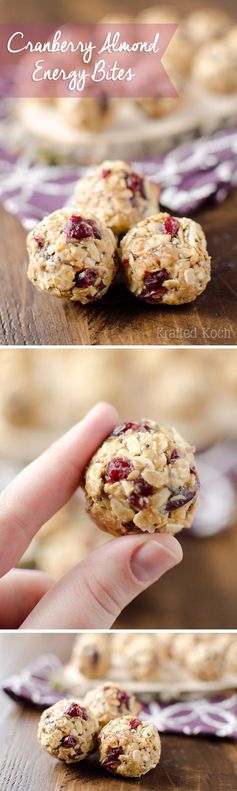 Cranberry Almond Energy Bites