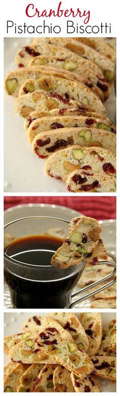 Cranberry and Pistachio Biscotti