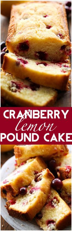 Cranberry Lemon Pound Cake