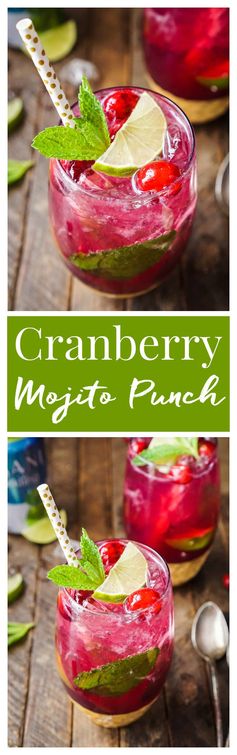 Cranberry Mojito Punch