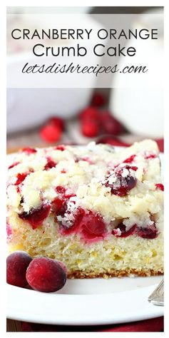 Cranberry Orange Crumb Cake