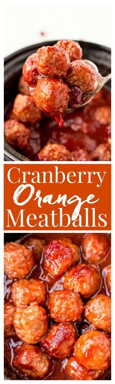 Cranberry Orange Meatballs