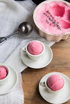 Cranberry Orange Sherbet