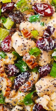 Cranberry Pecan Chicken Salad with Poppy Seed Dressing