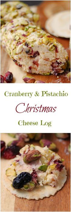 Cranberry Pistachio Cheese Log